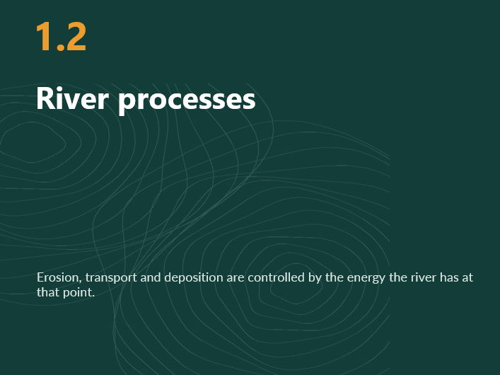 IGCSE Geography 0460: Rivers 1.2 River Processes and the Bradshaw Model