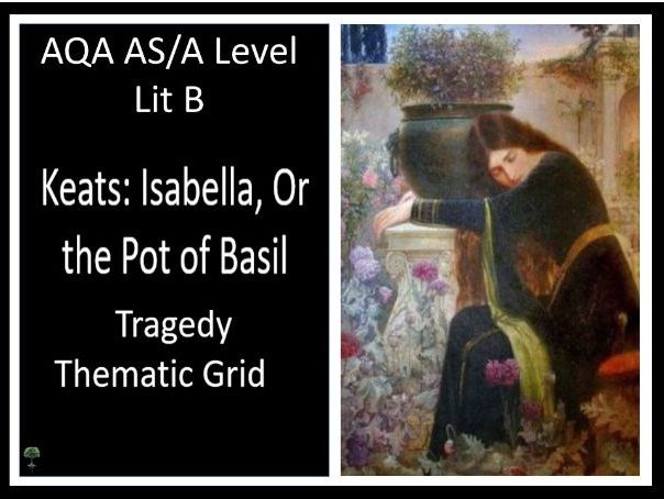 KEATS – Isabella, Or the Pot of Basil | AO2 + AO4 Tragedy Thematic Grid | Lit B