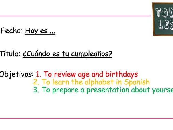KS3 Spanish Viva 1 - Mi vida L7: Preséntate (PPT + Worksheet)