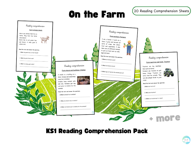 On the Farm – KS1 Reading Comprehension Pack