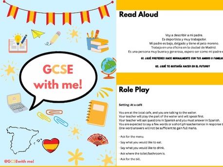 Spanish Speaking Exam Booklet