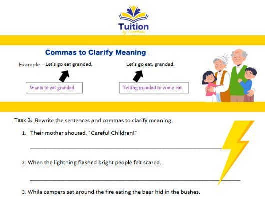 21. Year 5 - Reading Comprehension & Commas in Fronted Adverbials & Subordinate Clauses