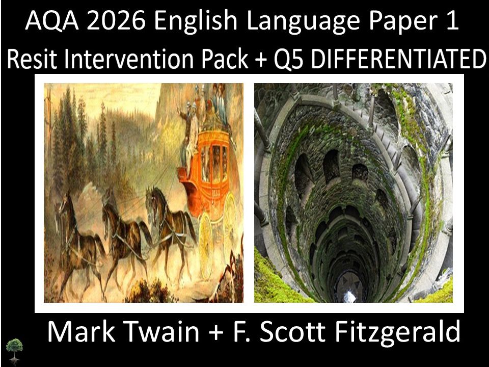 Two AQA 2026 English Language Paper 1| Resit Intervention | Q5 TASKS Differentiated