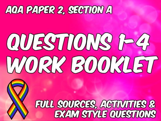 Booklet for AQA Paper 2, Section B (Non-Fiction, LGBT Themed)