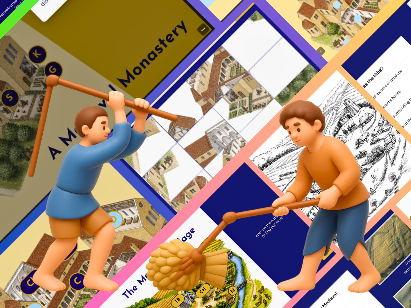 KS2/KS3/Common Entrance Medieval Realms - Interactive Introductions Bundle