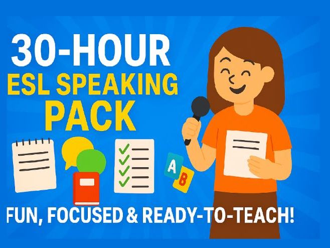 Talk a Lot Oral Exam & Verb Forms Practice – ESL Speaking & Grammar Test Pack