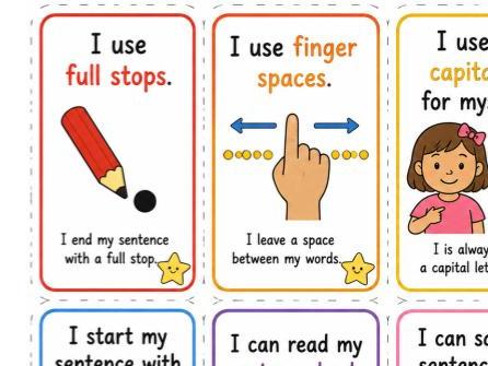 Colourful writing rules prompt