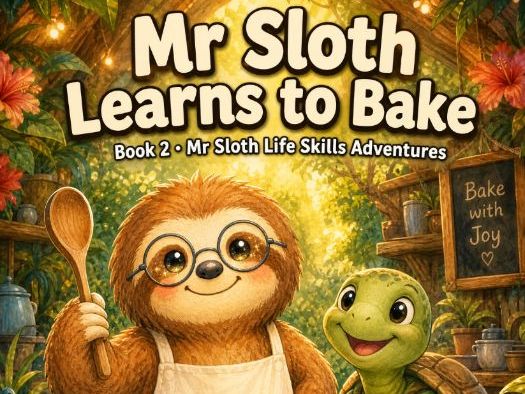 Mr Sloth Life Skills Adventures: Learns to Bake | EYFS KS1-2 | PSHE DT Science| 5-Lesson Unit Plan