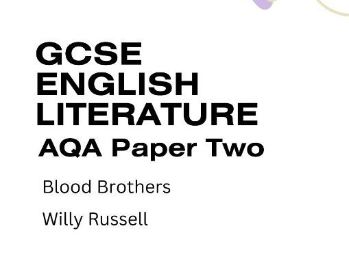 AQA GCSE English Literature – Paper 2 Modern Prose & Drama | Exam Questions for Blood Brothers