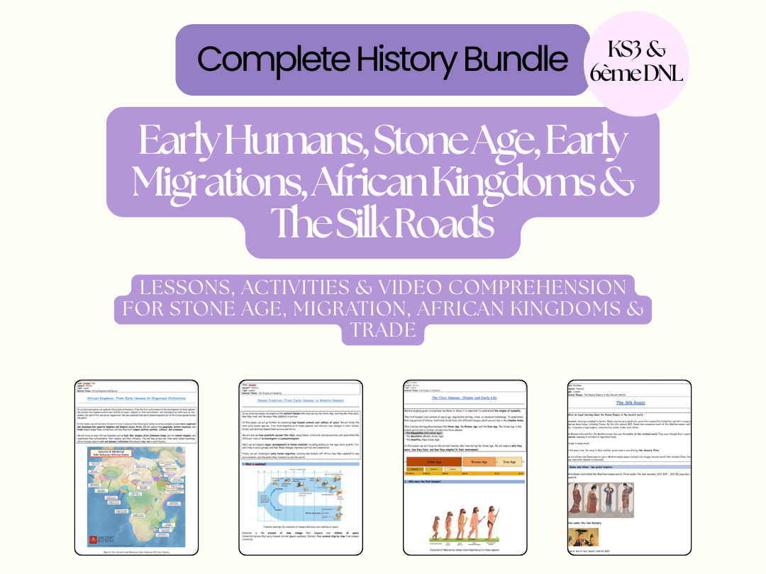 From Early Humans to the Silk Roads – Complete KS3 History Bundle
