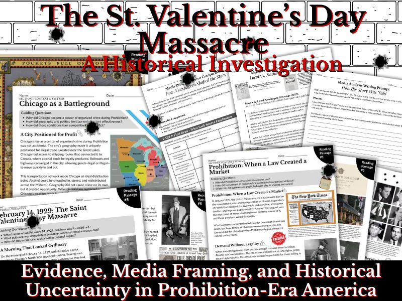 The St. Valentine’s Day Massacre: A Historical Investigation (10-11th Grade)