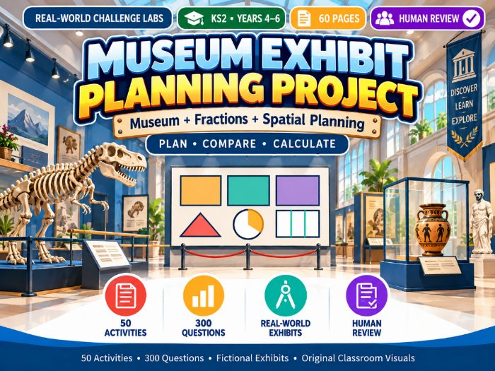 Museum Exhibit Planning Maths Project KS2 Years 4–6 60 Pages