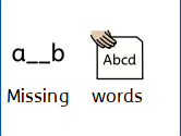 Missing words people