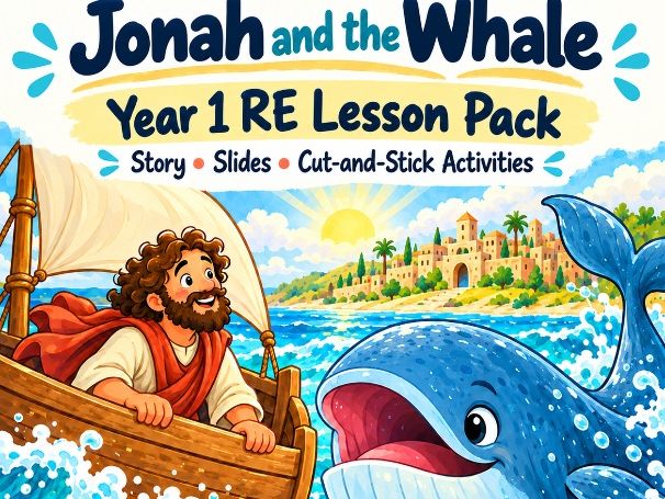 Jonah and the Whale RE Lesson | PowerPoint, Illustrated Story and Sequencing Activities