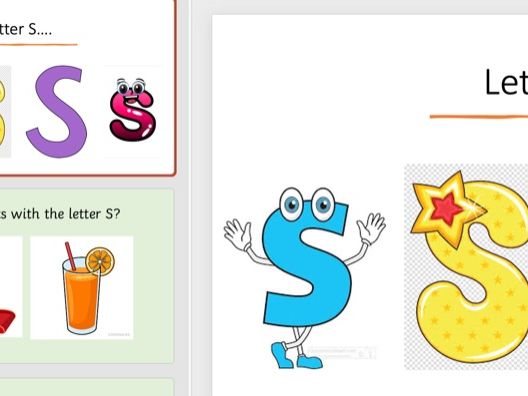 Phonics lesson EYFS letter S