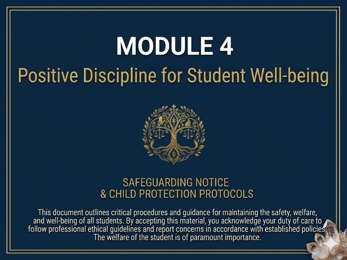 Safeguarding & Child Protection - Module 4