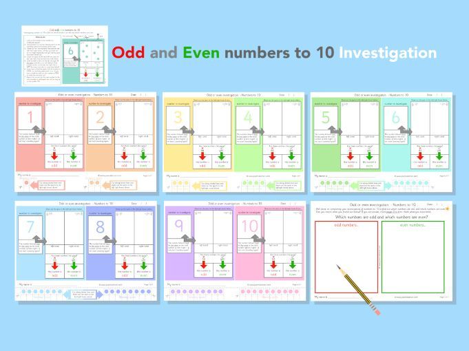 Odd Even number investigation (to 10)