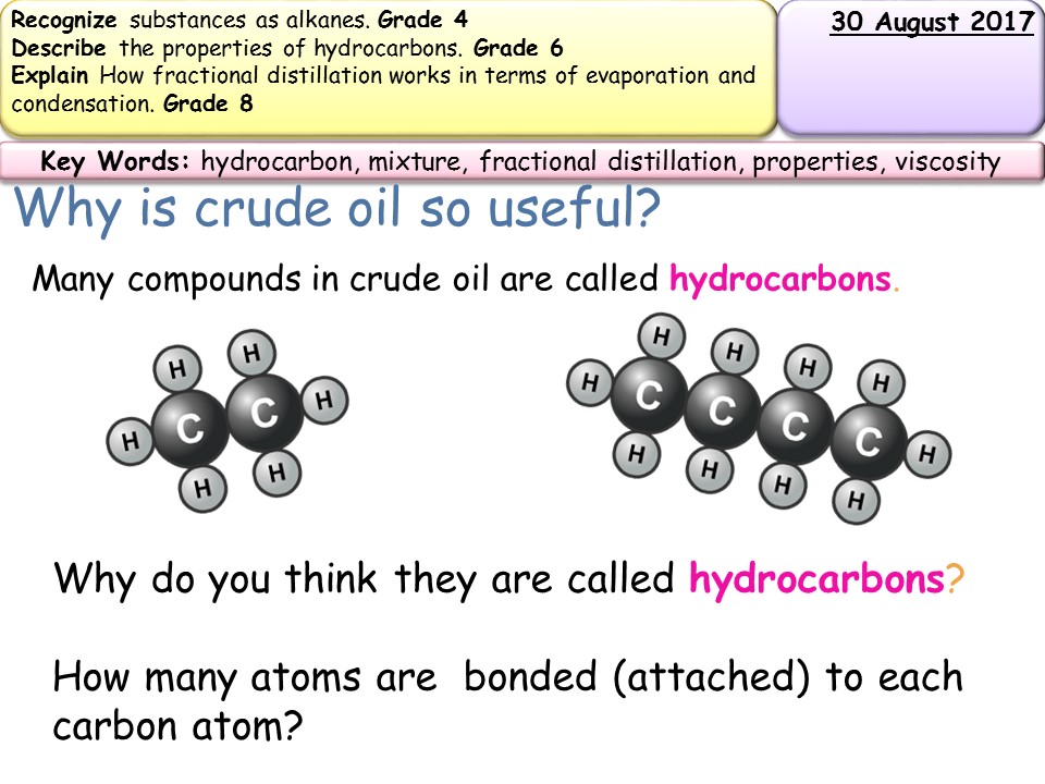 New AQA GCSE trilogy/chemistry crude oil Teaching Resources