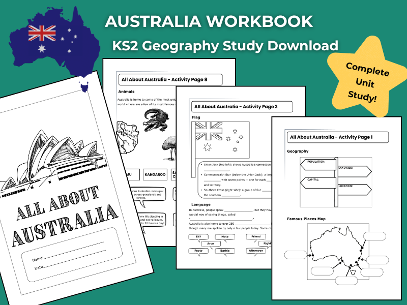 Australia KS2 Geography Activity | Workbook