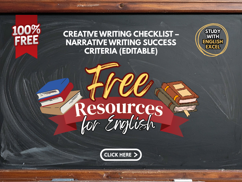 Creative Writing Checklist – Narrative Writing Success Criteria (Editable)