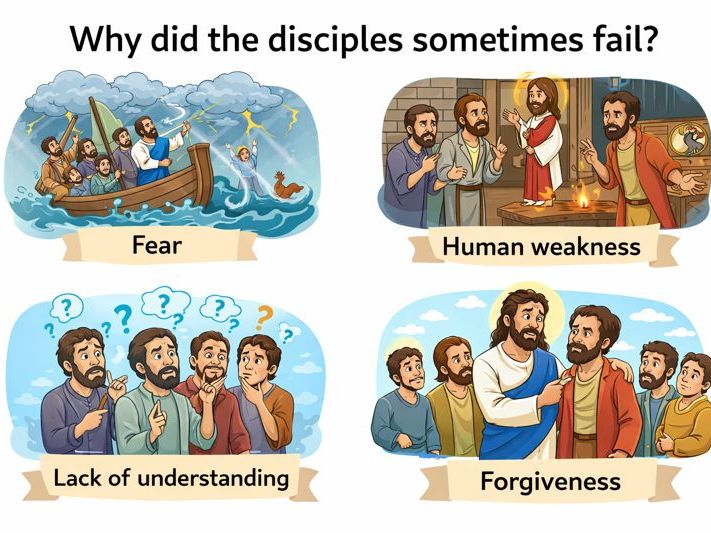 Y9: KS3 CATHOLIC RED: Galilee to Jerusalem - L3: How did the disciples sometimes fail Jesus?