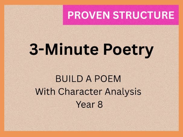 Poetry Lesson: Character Analysis | 3-Minute Lesson | Year 8 (KS3)