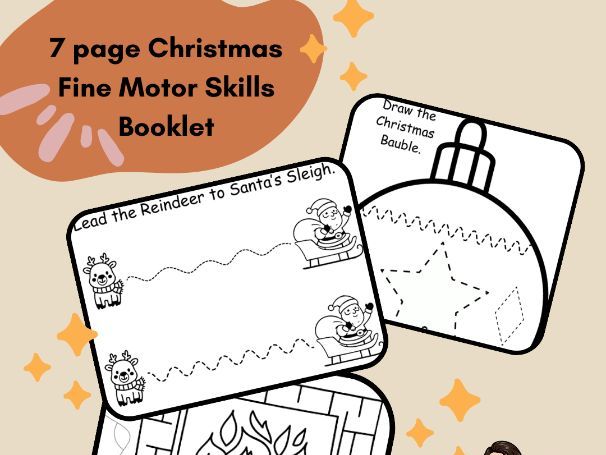 Christmas Fine Motor Skills Booklet