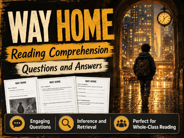 Way Home - Comprehension - UKS2