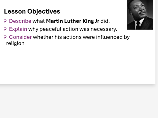 KS3 RE – Martin Luther King Jr & Civil Rights (Nobel Peace Prize Lesson)