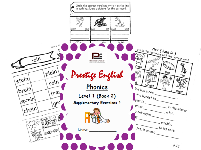 Phonics Book – Level 1 (Book 2) – Supplementary Exercises 4 ( Jolly Phonics )