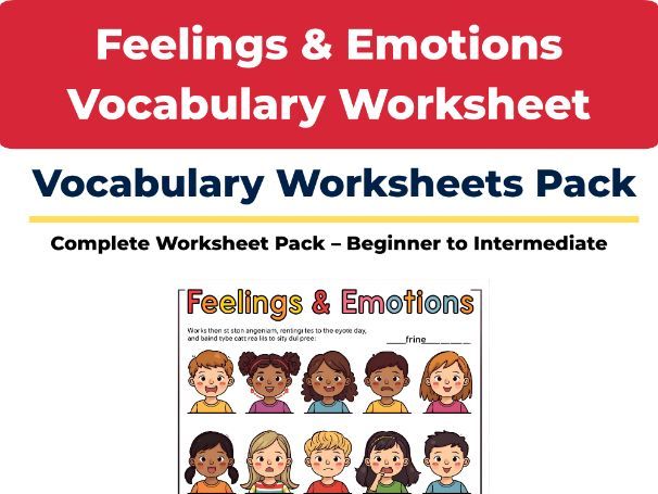 Feelings & Emotions Vocabulary – ESL Worksheet