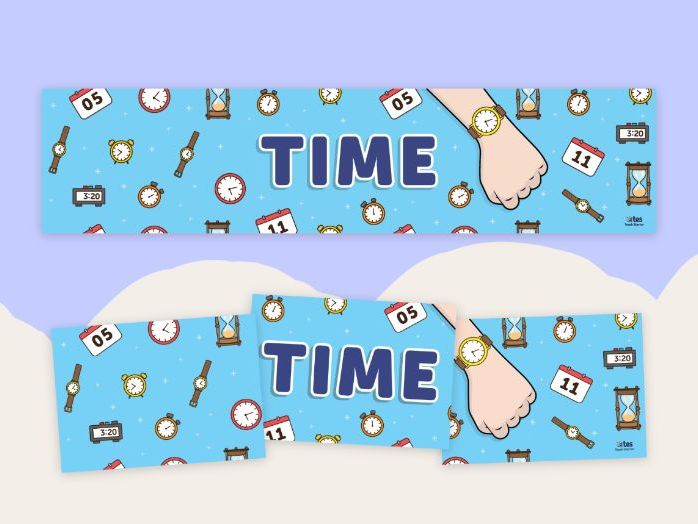 Time display banner