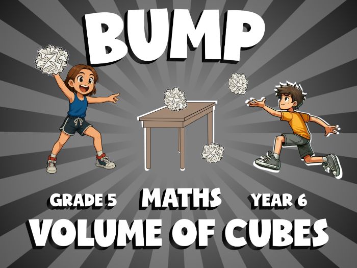 Volume of Cubes BUMP Maths Game | No-Prep Year 6 Review Activity