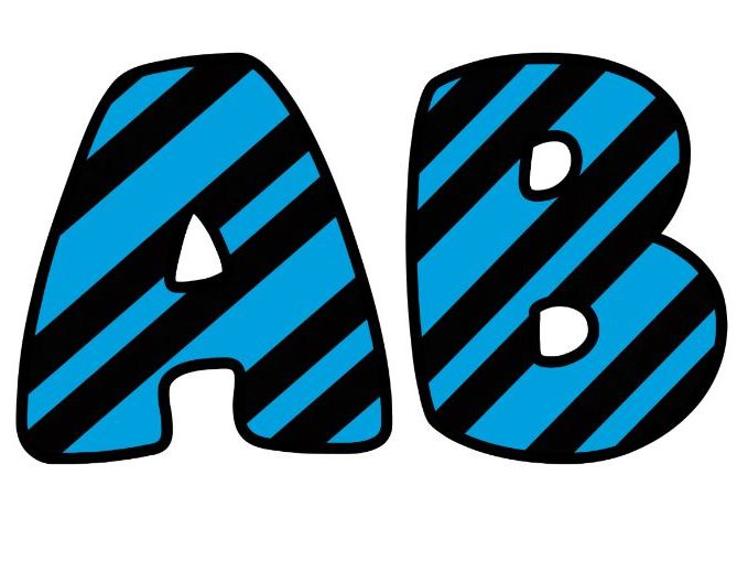 Bright Blue On A Black Classroom Display Lettering Set | Upper & Lowercase Letters, 0-9 and Signs