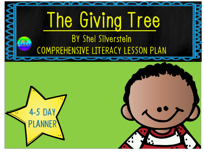 The Giving Tree by Shel Silverstein Lesson Plan and Activities