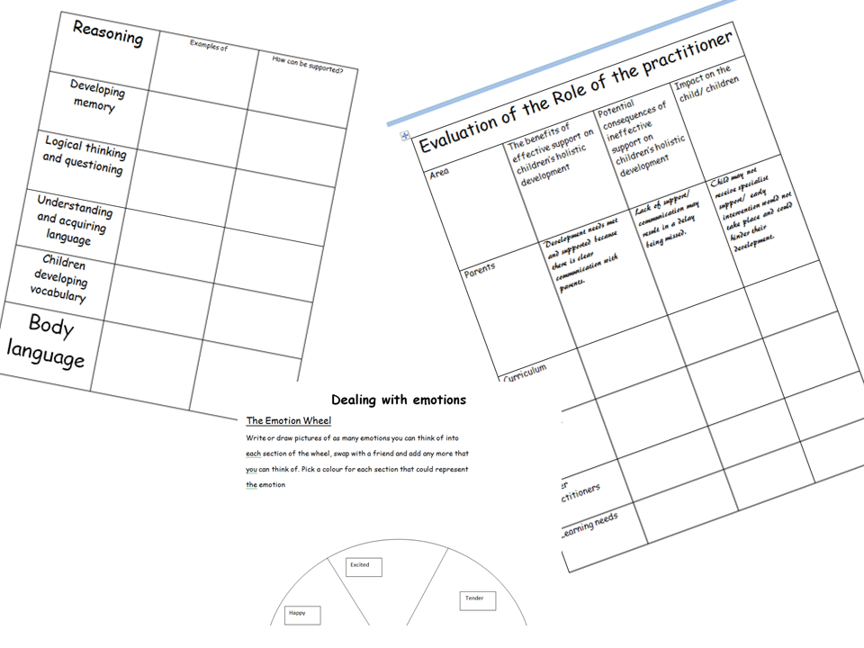 Child development course work ocr