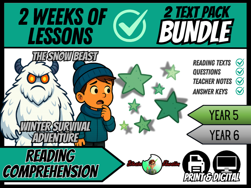 Winter Tales Bundle | Reading Comprehension | Year 5/6