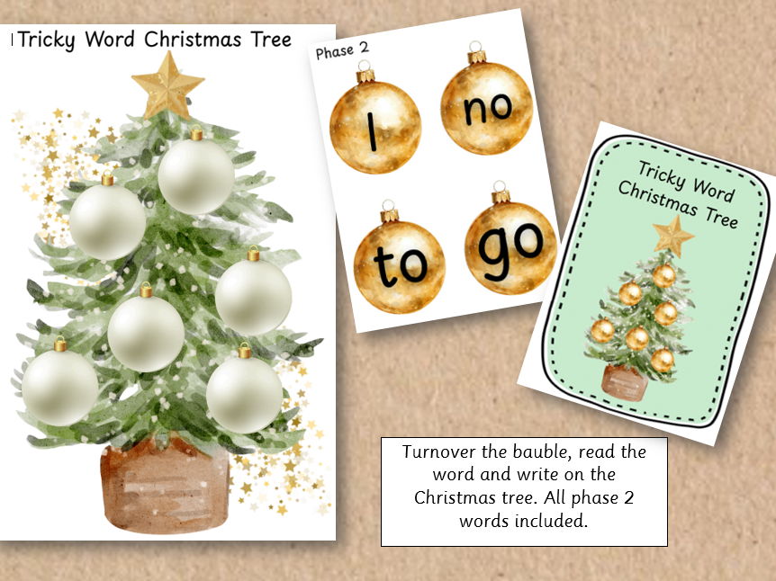 Tricky Word Christmas Tree
