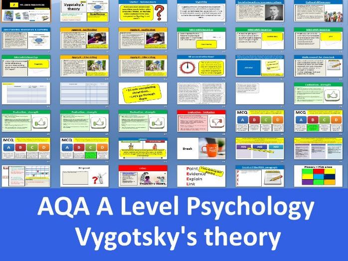 Vygotsky's theory | First exams in 2027 - AQA A Level Psychology (Cognition and Development)