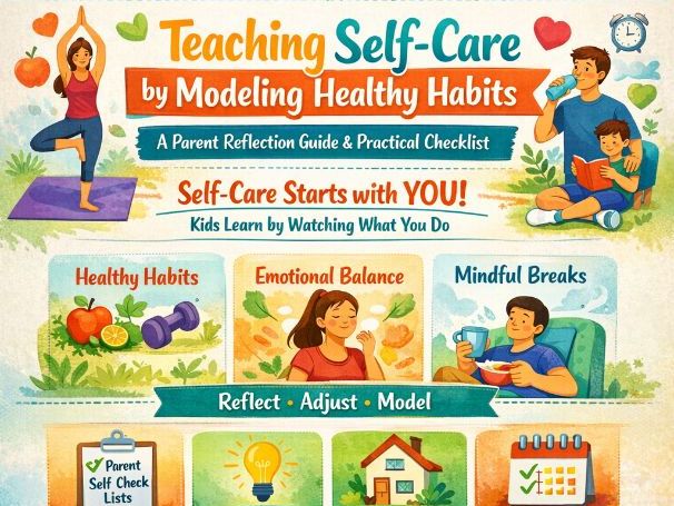 Teaching Self-Care by Modeling Healthy Habits: A Parent Reflection Guide