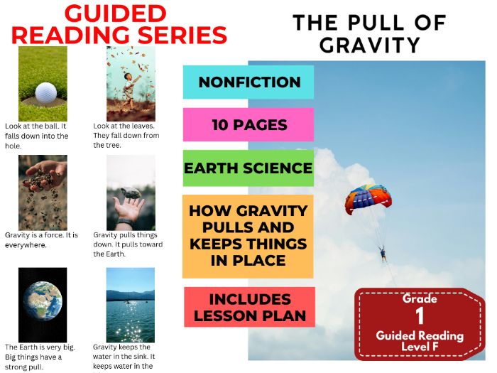 The Pull of Gravity: Guided Reading Level F with Lesson Plan