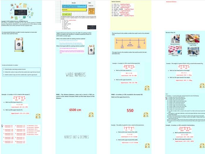 Bounds & Error Intervals - GCSE Maths Foundation PowerPoint Lessons Resource Bundle