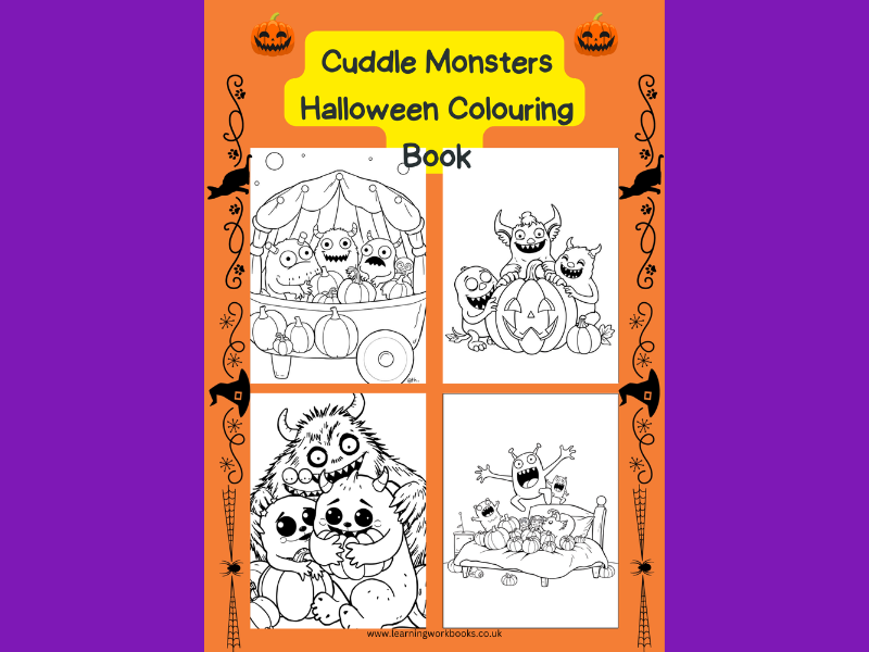 Cuddle Monsters Halloween Colouring Book