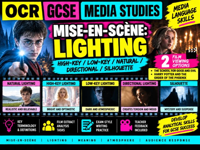 OCR GCSE Media Studies – Mise-en-Scène: Lighting Lesson
