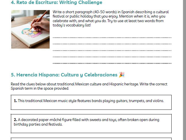 Cinco de Mayo Mexican culture & celebrations for Spanish classroom