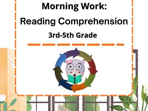 Homeschool Made Simple: Morning Work & Reading Comprehension | Grades 3–5