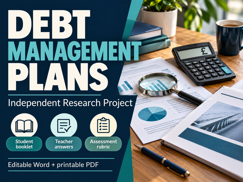 Debt Management Plans – Independent Research Project, Case Study & Teacher Answers