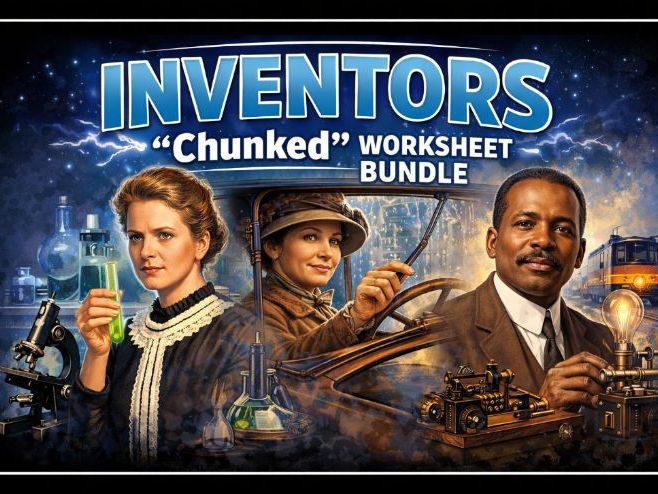World Inventors "Chunked" Assignment Bundle (24 Assignments)