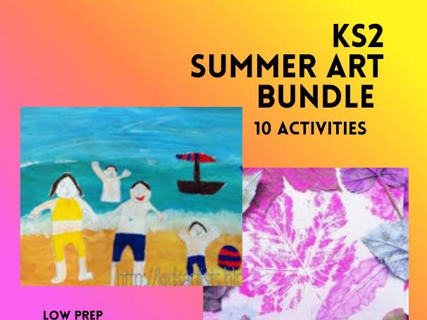 Summer Sketchbook Art Pack KS2 – 10 Holiday Art Projects Years 3 4 5 6