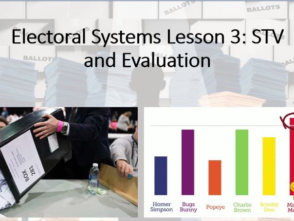 UK Politics (Paper 1) Electoral Systems, Lesson 3 (STV and Evaluation).